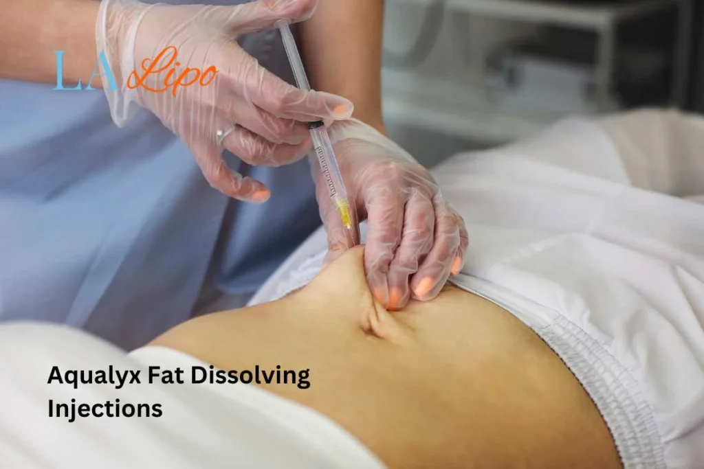 woman having fat dissolving injections Leyton in the stomach