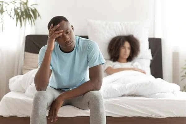 Man upset about ED symptoms Leyton