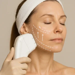 Woman having HI-FU to reduce wrinkles call LA LIPO Leyton Now!