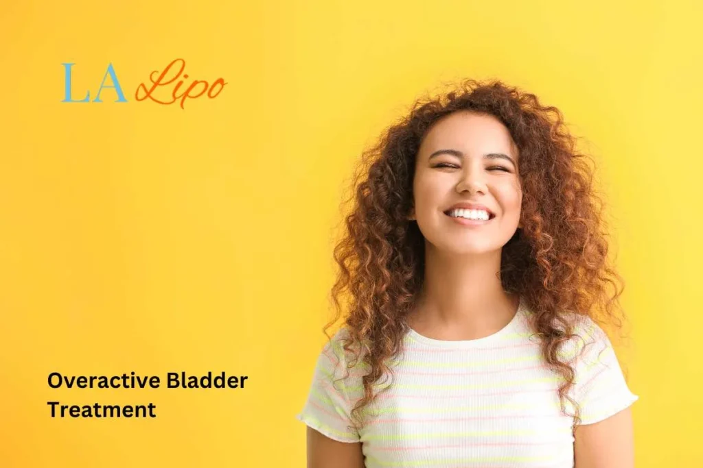 woman smiling about overactive bladder treatment Leyton solutions