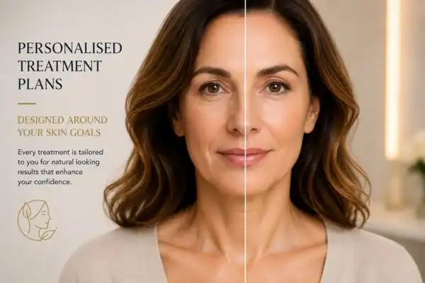 Before and after results of Collagen Lift Therapy Leyton